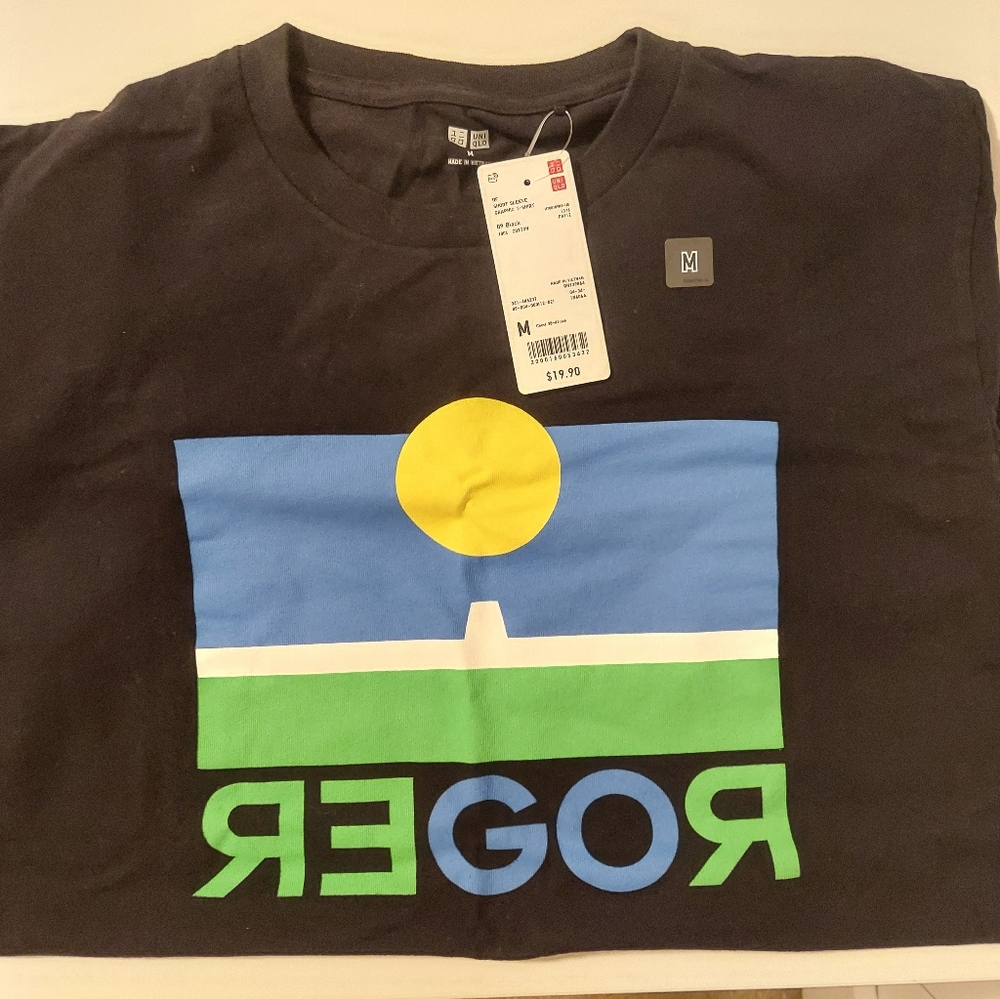 Men's Roger Federer Shirt Uniqlo Limited Medium